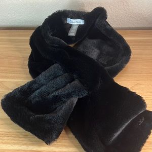 Calvin Klein Faux Fur Pull-Through Scarf